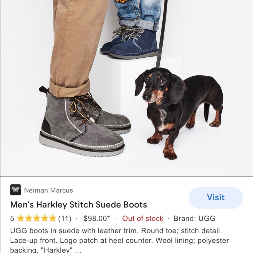 Ugg brand new Men Harkley Stitch boot